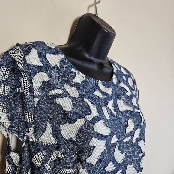 Maison Jules Chambray Leaves Dress - Picture 3 of 9